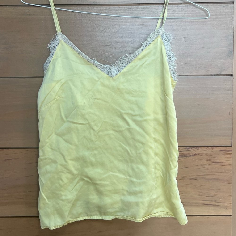 Vintage Yellow Lace Cami